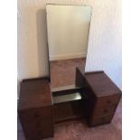 A six drawer dressing table with large m