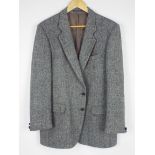 Harris Tweed - A men's 44 L grey herring