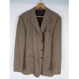 Jaeger - A brown houndstooth Jaeger wool