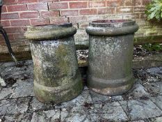 A matched pair of two Chimney Pots, appr