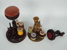 Sewing Accessories - Two reel stands,