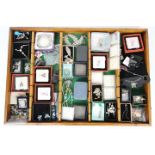 Costume Jewellery - a display case of costume jewellery to include nose studs,