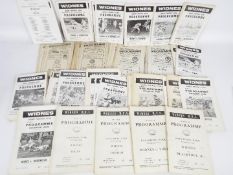 Rugby League - A collection of Widnes Rugby Football Club, home game, match day programmes, 1950's,