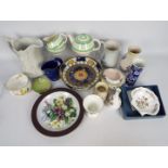 Mixed ceramics to include Royal Worcester, Wedgwood, Poole Pottery and similar.