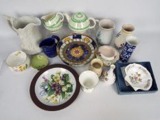 Mixed ceramics to include Royal Worcester, Wedgwood, Poole Pottery and similar.