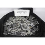 Costume Jewellery - a quantity of glass chandelier droplets ideal for costume jewellery use,
