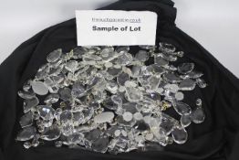 Costume Jewellery - a quantity of glass chandelier droplets ideal for costume jewellery use,