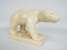 A large Beswick polar bear figurine, impressed 417 to the base with printed factory marks,