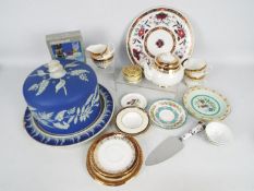 Mixed ceramics to include a Wedgwood style cheese dish and cover, Royal Worcester and similar.
