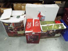 Various boxed Christmas decorations to include a Frosted Pre Lit Pop Up Tree,