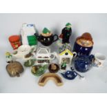 Lot to include Tetley Tea promotional ceramics and similar, Andy Capp salt and pepper,