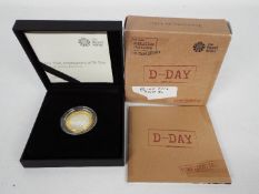 A limited edition 2019 silver proof £2 coin, The 75th Anniversary Of D Day,
