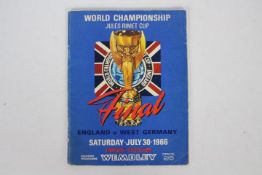 A 1996 World Cup Final programme, England v West Germany.