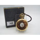 Vertex - A boxed Vertex half hunter gold plated pocket watch.