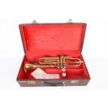 A Zenith Mk III trumpet by J R LaFleur, contained in plush lined case.