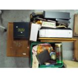 Lot to include an Acer computer and accessories, vintage linen, glassware, ceramics, board game,