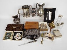 Mixed collectables to include plated ware,