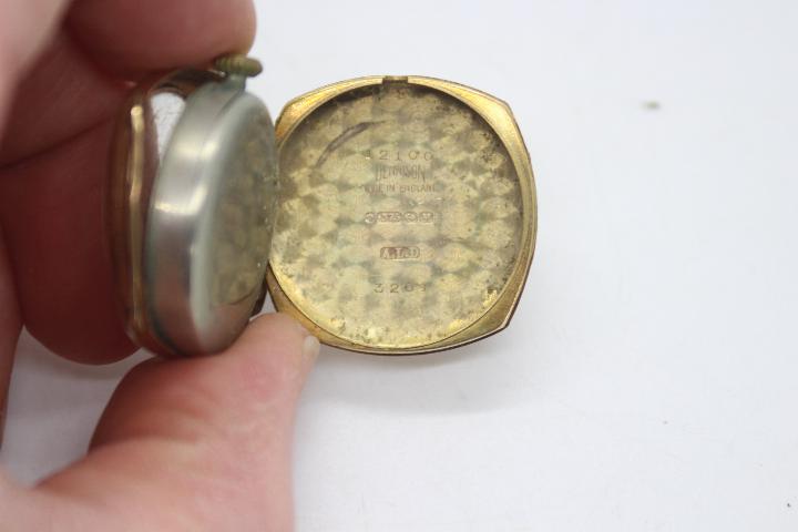 A 9ct gold cased wrist watch (lacking strap). - Image 4 of 4