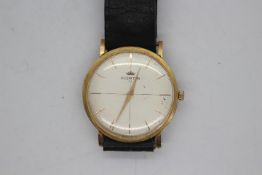 A gentleman's 18ct gold cased Fortis wristwatch, signed 21 jewel movement,