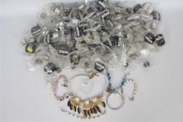 Costume Jewellery - a quantity of in excess of 300 unused costume jewellery items to include