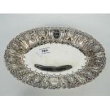 Scottish Silver - A Victorian silver dish of oval outline,