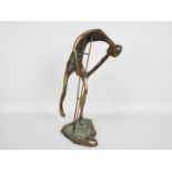 Brian Burgess (b 1935) - A bronze sculpture entitled The Cripple,