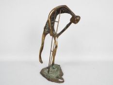 Brian Burgess (b 1935) - A bronze sculpture entitled The Cripple,