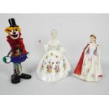 Two Royal Doulton lady figurines comprising HN2002 Bess and HN2468 Diana,
