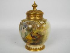 A Royal Worcester pot pourri and cover, # 278/H,