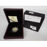 An encapsulated 1840 One Rupee coin in presentation box by CPM, with certificate of provenance.