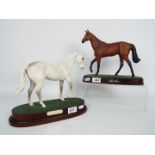 Royal Doulton - a lot to include a Royal Doulton Desert Orchid racing horse on plinth (23 cm