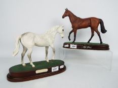 Royal Doulton - a lot to include a Royal Doulton Desert Orchid racing horse on plinth (23 cm