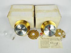 A Culpeper Instruments Edenbridge barometer and chronometer, contained in original shipping boxes.