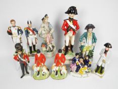 A collection of figurines, predominantly