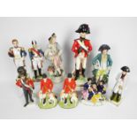 A collection of figurines, predominantly