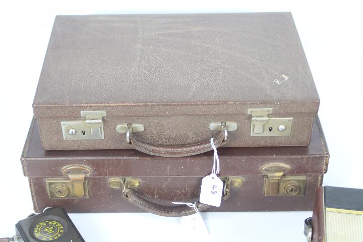 Two vintage brief cases, a Roberts radio - Image 5 of 5