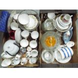 A mixed lot of ceramics and glassware to
