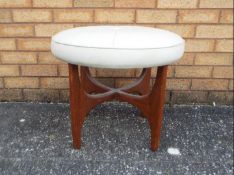 G-Plan - A vintage Astro dressing table stool, approximately 45 cm x 50 cm.
