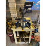 A Mac Allister 1500W 220-240V 210mm Sliding mitre saw MMIS210S-B PLEASE NOTE: ITEM IS LOCATED