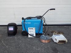 A Clarke weld MIG 150 TE turbo welder with 5kg 0.