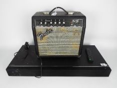 Lot to include a Fender Frontman 15G practise amplifier and a Sony Home Theatre System model