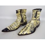 Gucinari - a pair of 'Michael Jackson' designer boots, # 3360, UK size 7, EU size 41,