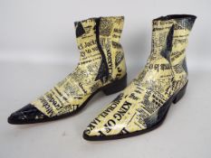 Gucinari - a pair of 'Michael Jackson' designer boots, # 3360, UK size 7, EU size 41,
