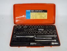 A Draper 56 AMW 1/2" square drive socket set AF,