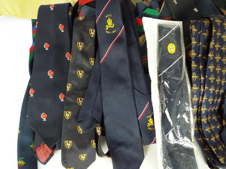 A large quantity of gentleman's neck ties, silk and similar, with many cricket club examples. - Image 2 of 4