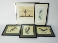 Two limited edition etchings after Ron Fowler, signed, numbered,