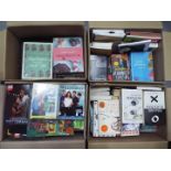 A quantity of books, DVD's, theatre programmes, four boxes.