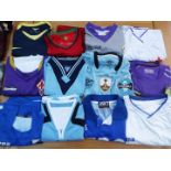 Football Jerseys - a job lot of 12 soccer shirts, all different, typically Italian, French,