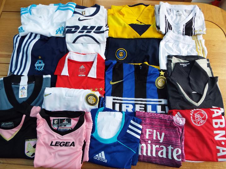 Football shirts - 14 European club football shirts, Palermo, AS Monaco FC, Ajax, Inter Milan, - Image 2 of 2