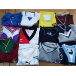 Football Jerseys - a job lot of 12 soccer shirts, all different, typically Italian, French,